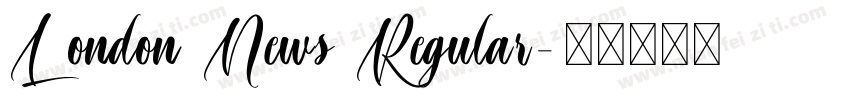 London News Regular字体转换